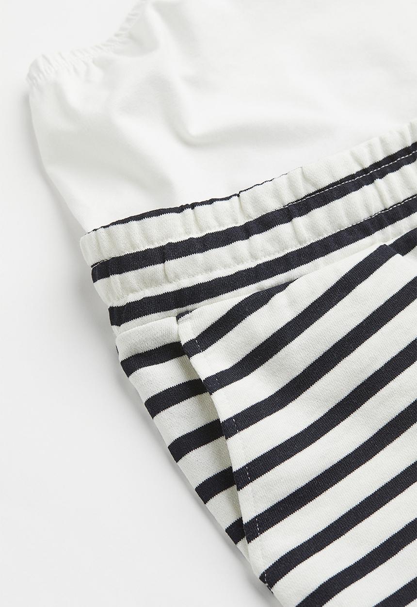 H&M - Mama sweatshirt shorts - dark blue/striped