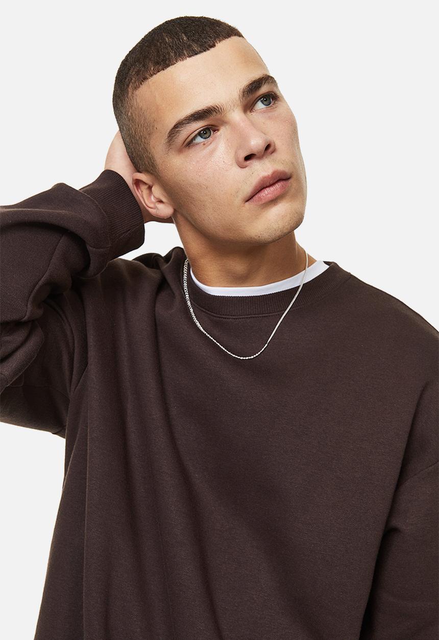 H&M - Relaxed fit sweatshirt - dark brown