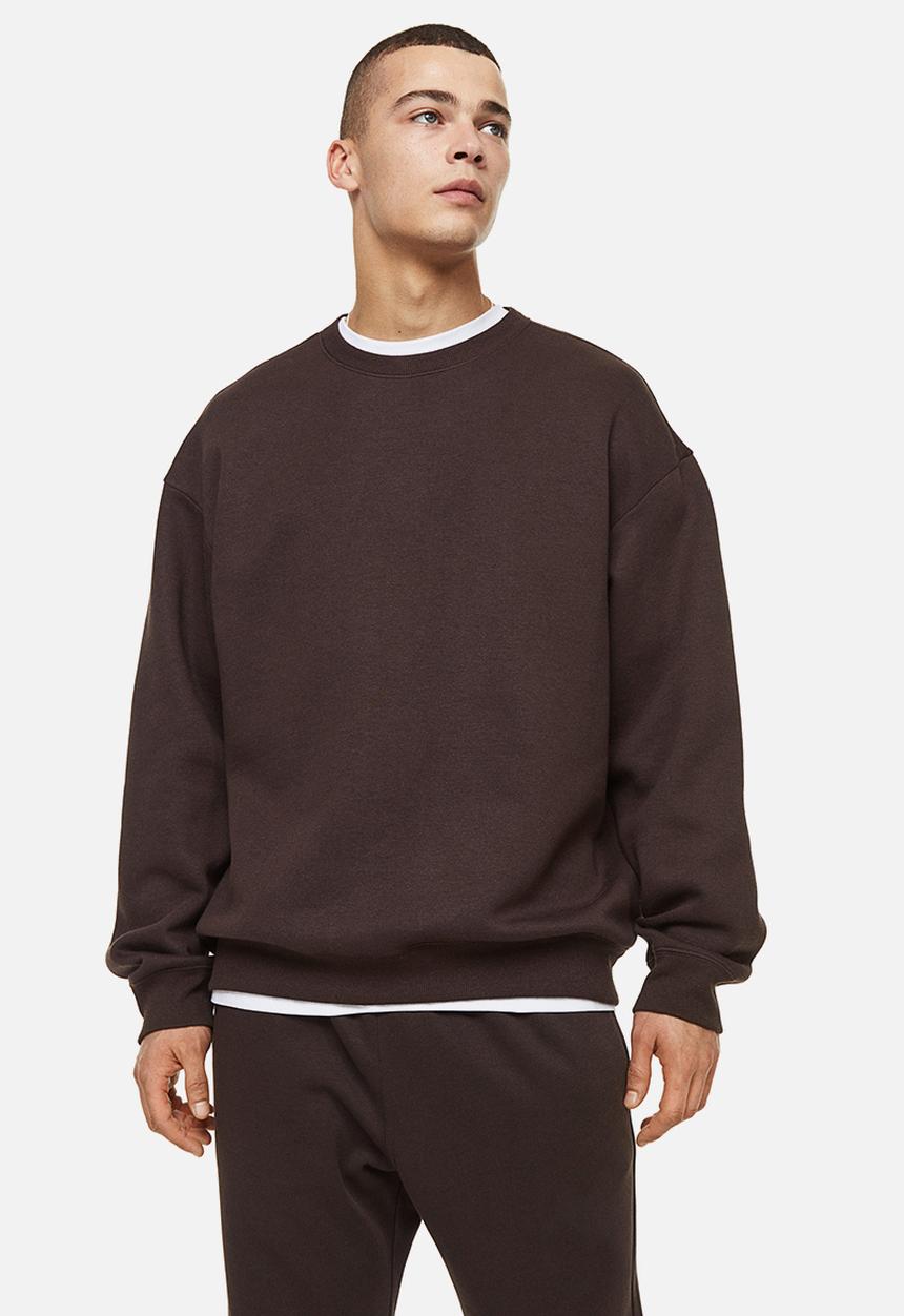 H&M - Relaxed fit sweatshirt - dark brown