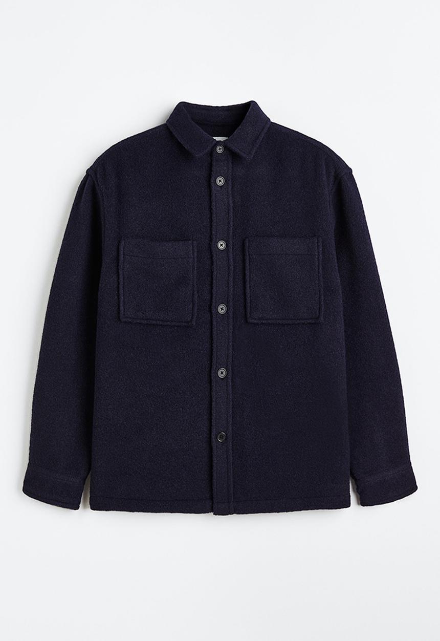 H&M - Relaxed fit overshirt - dark blue 