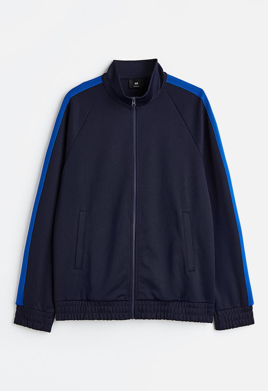 H&M - Relaxed fit track jacket - dark blue