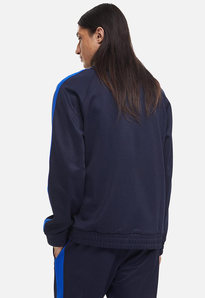 H&M - Relaxed fit track jacket - dark blue