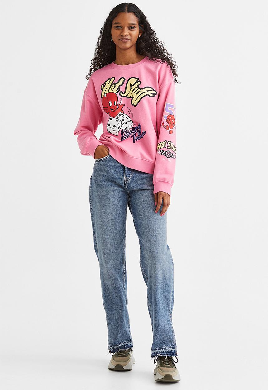 H&M - Printed sweatshirt - multi,pink
