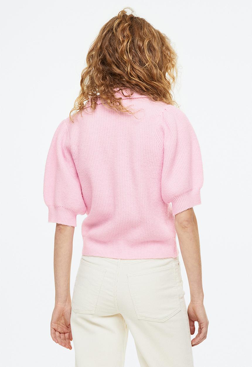 H&M - Rib-knit top - light pink