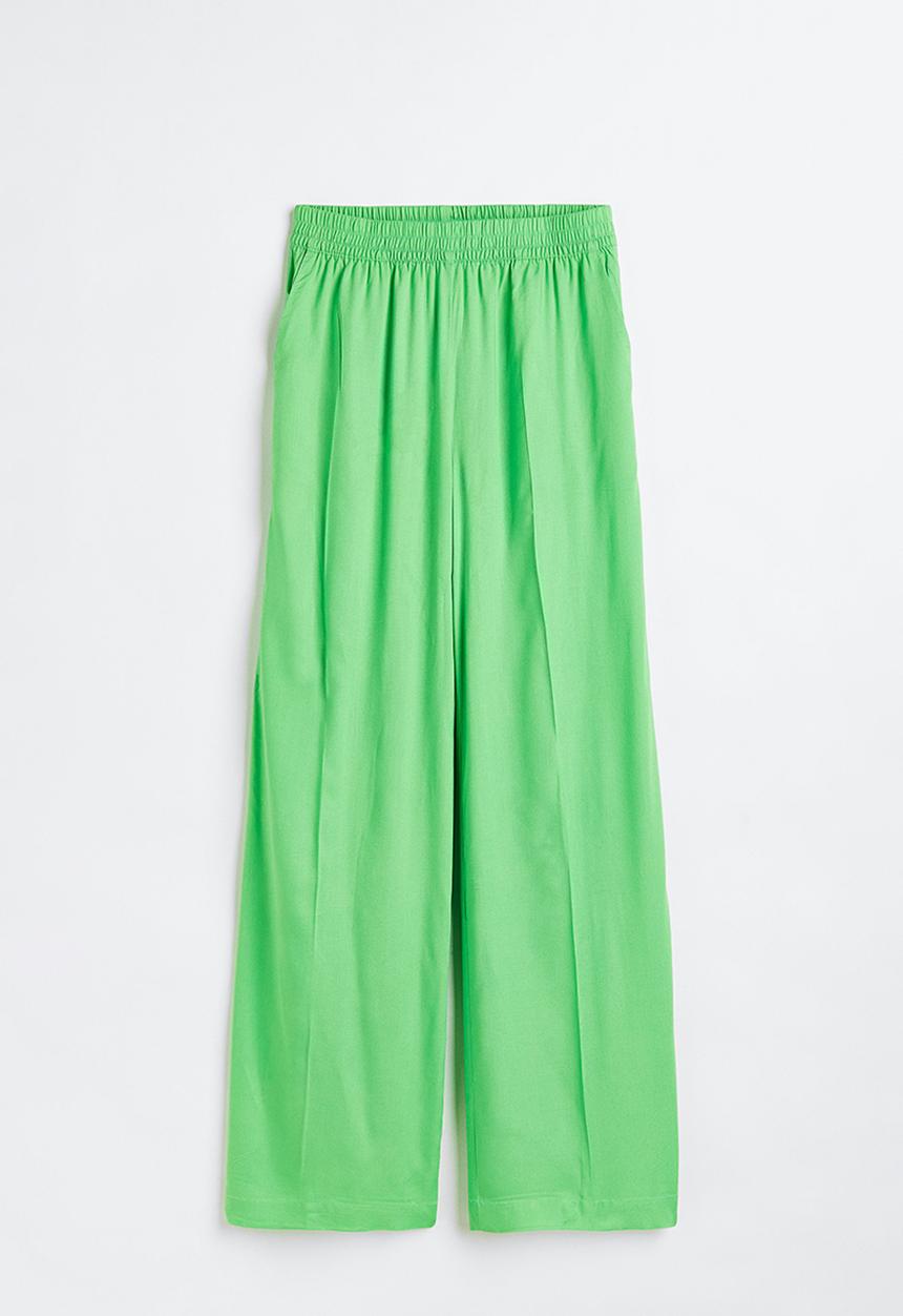 H&M - Wide pull-on trousers - bright green