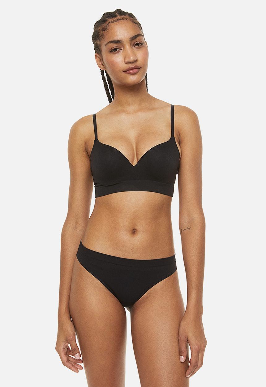H&M - 2-Pack seamless briefs - black