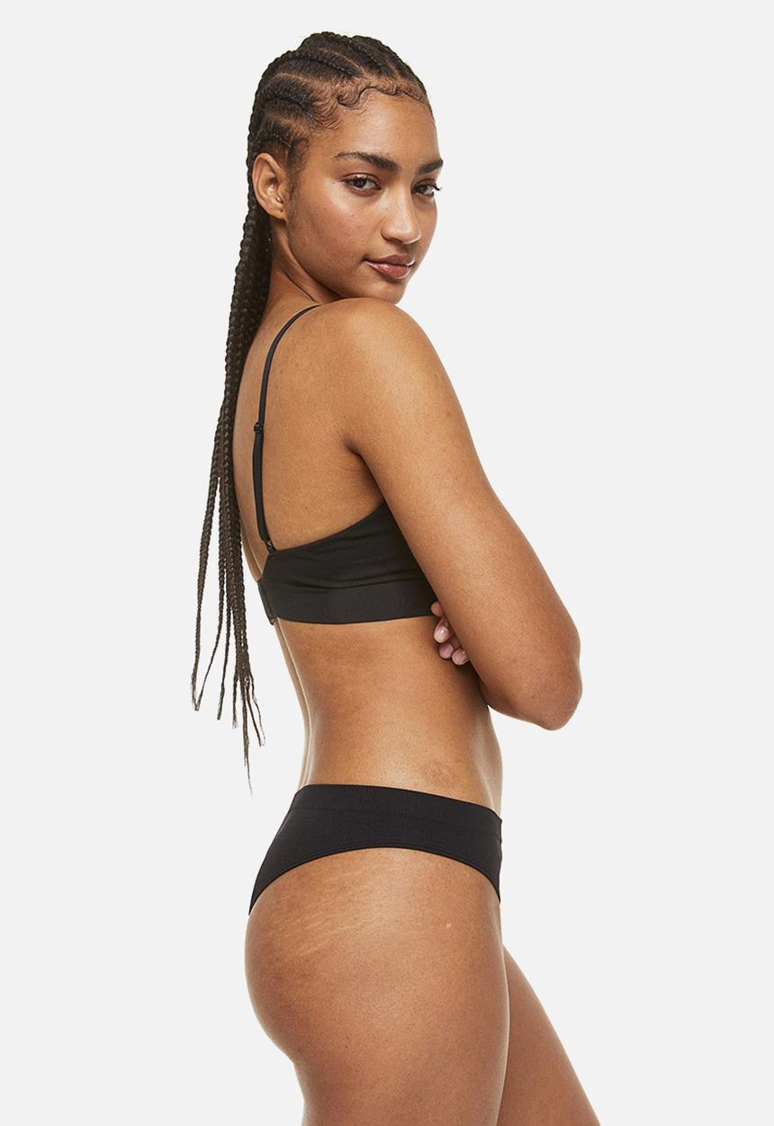 H&M - 2-Pack seamless briefs - black