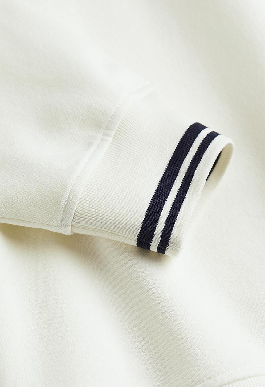H&M - Oversized printed sweatshirt - cream/yale university