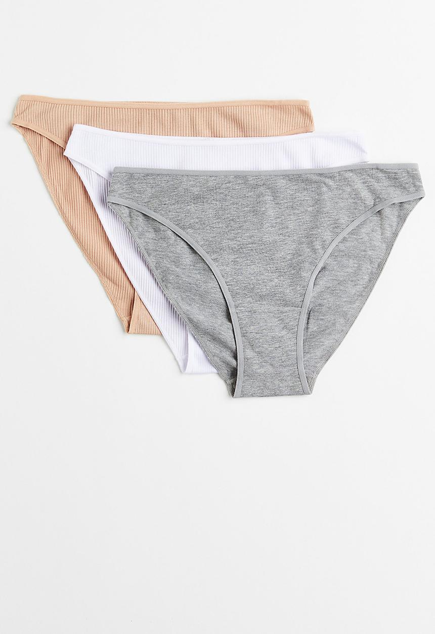 H&M - 3-Pack cotton bikini briefs - multi