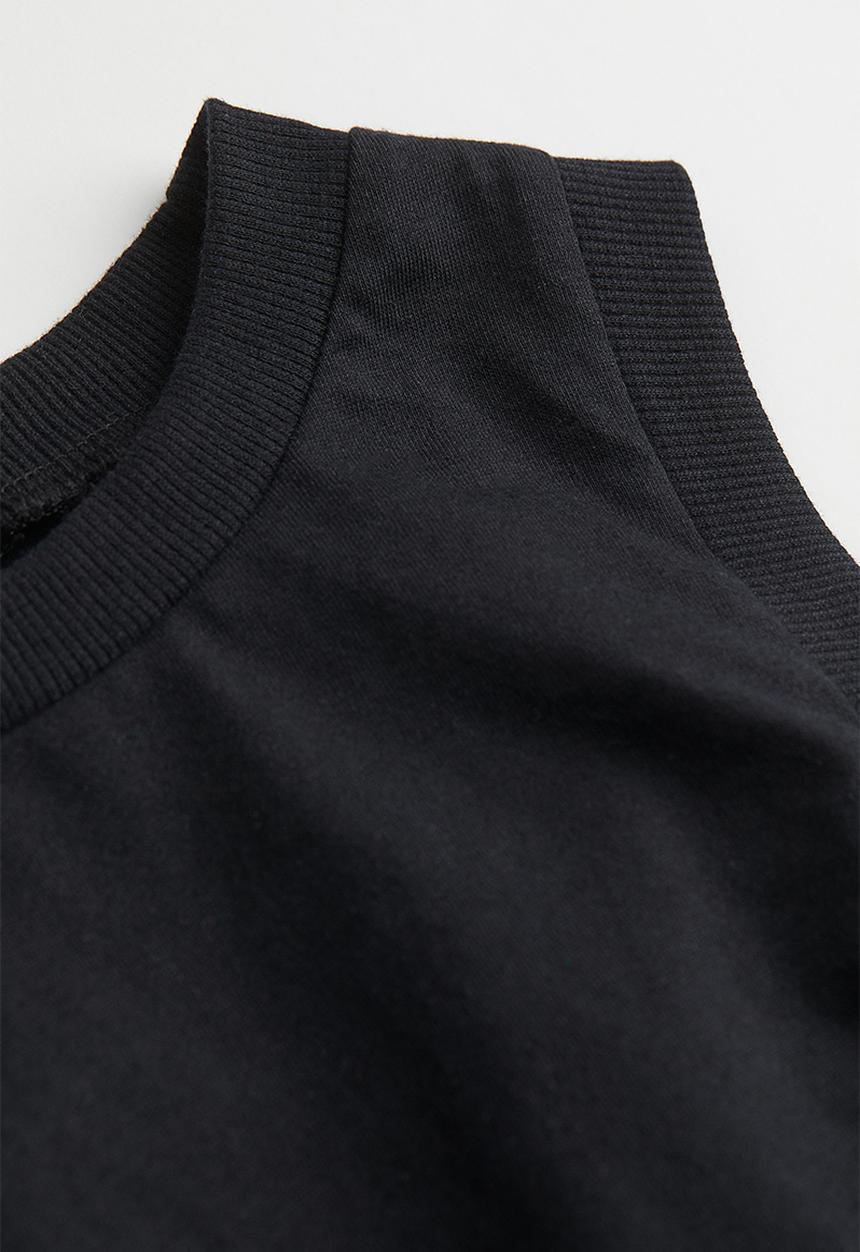 H&M - Cropped vest top - black