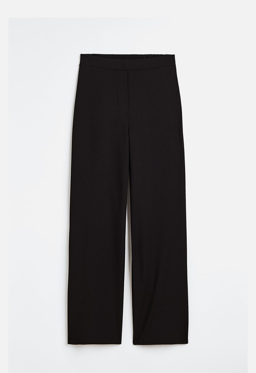 H&M - Wide trousers - black