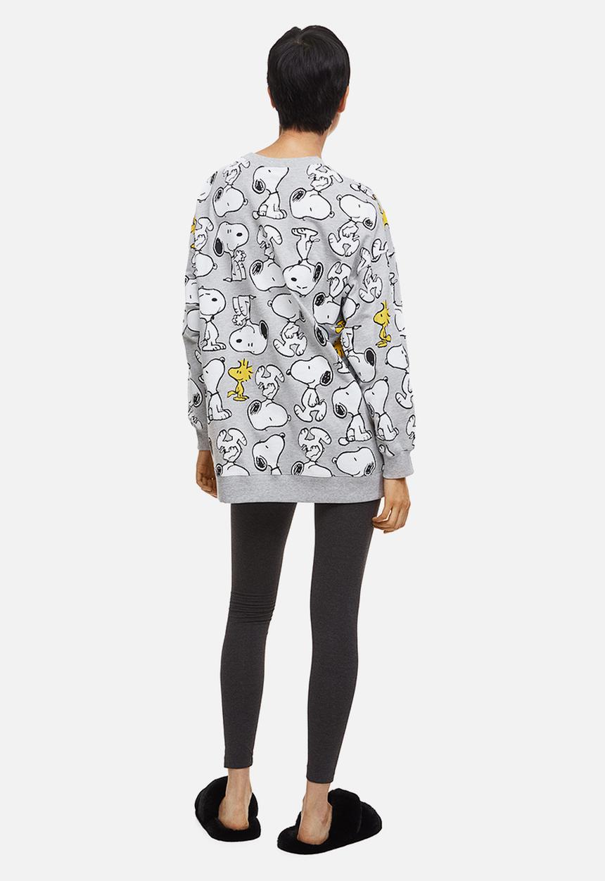 H&M - Printed pyjamas - grey marl/snoopy