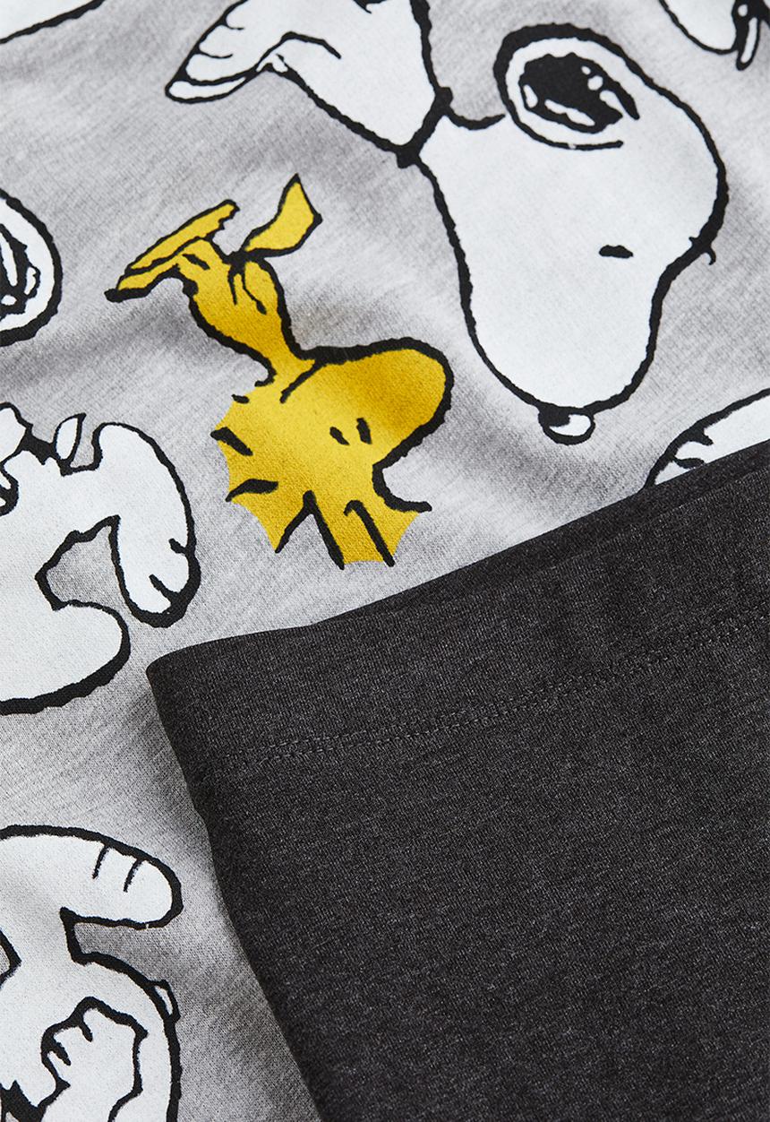 H&M - Printed pyjamas - grey marl/snoopy