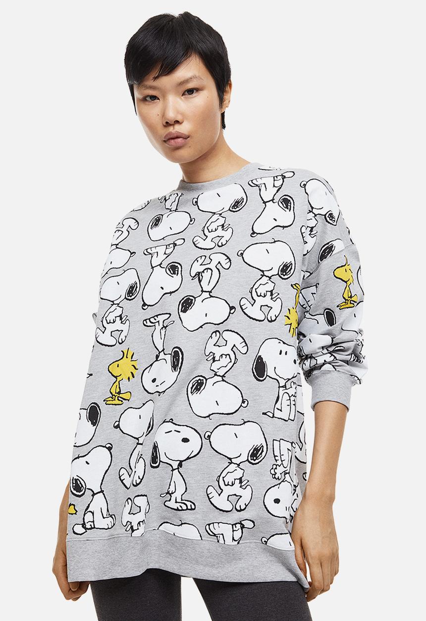 H&M - Printed pyjamas - grey marl/snoopy