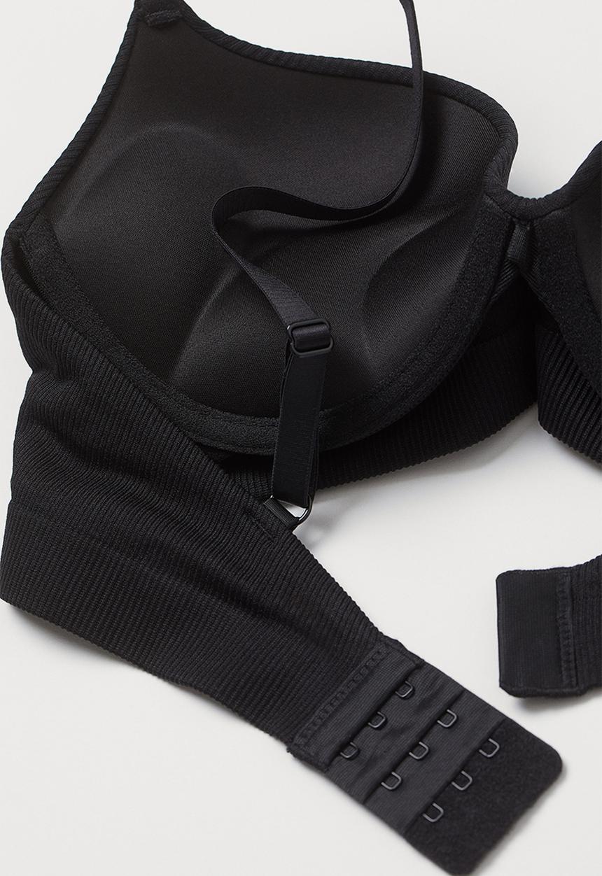 H&M - Seamless super push-up bra - black