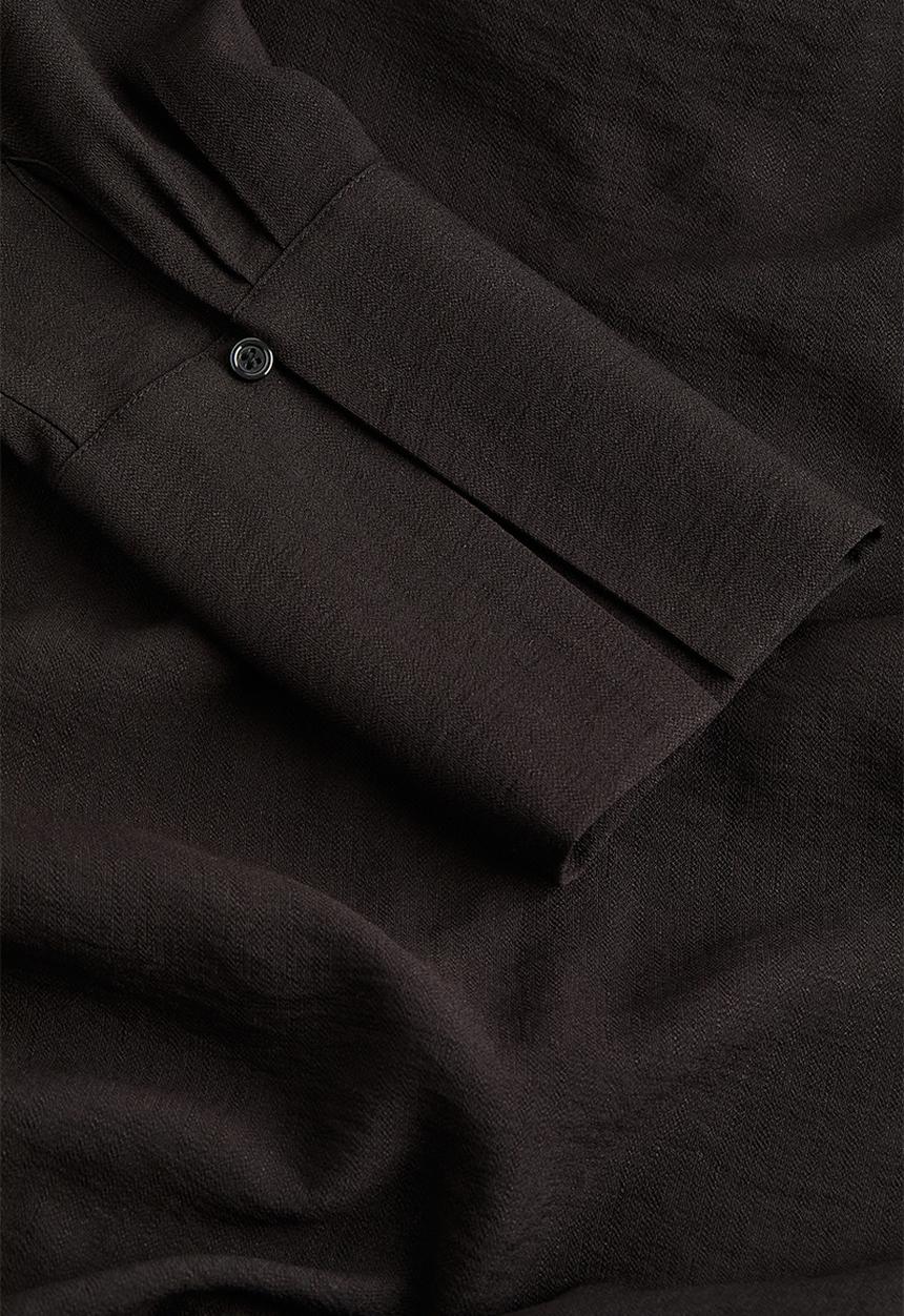 H&M - Tie-detail wrap dress - black