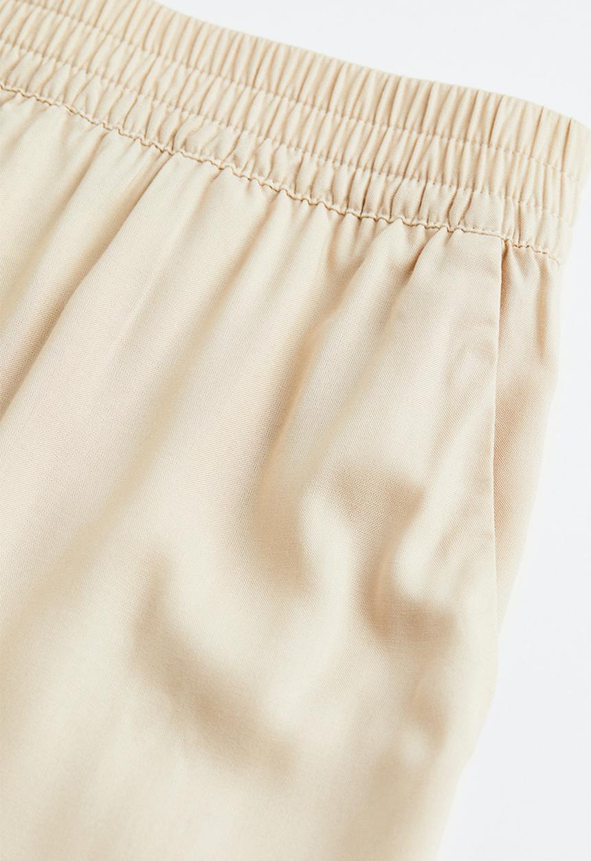 H&M - Wide pull-on trousers - light beige