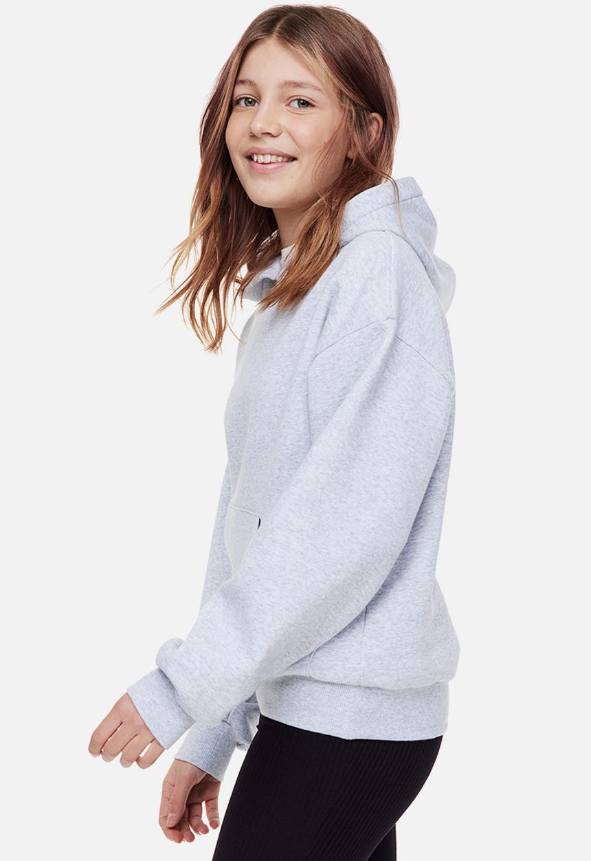 H&M - Oversized hoodie - light grey marl