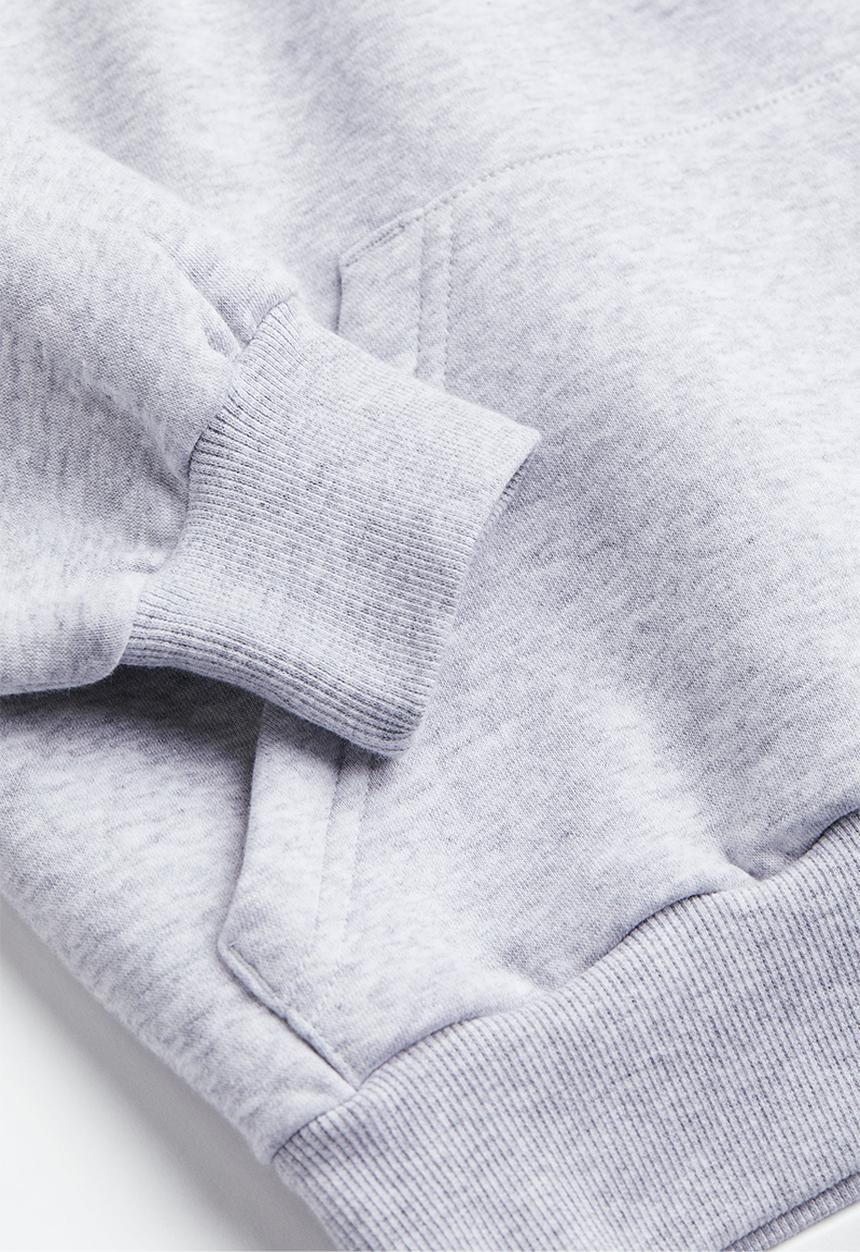 H&M - Oversized hoodie - light grey marl