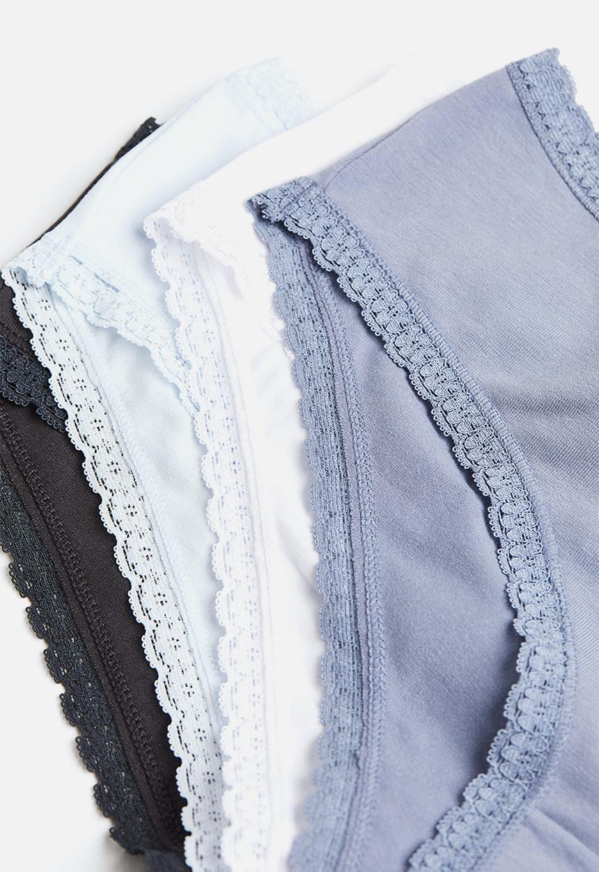 H&M - 4-Pack microfibre hipsters - multi
