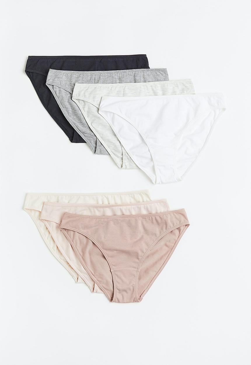 H&M - 7-Pack cotton bikini briefs - multi