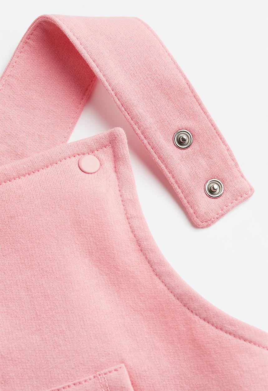 H&M - Cotton dungarees - light pink