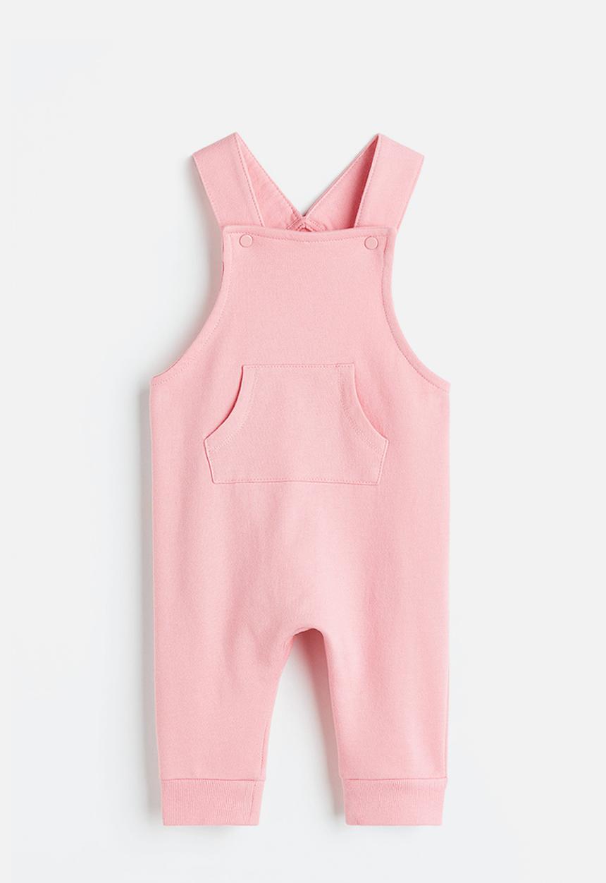 H&M - Cotton dungarees - light pink