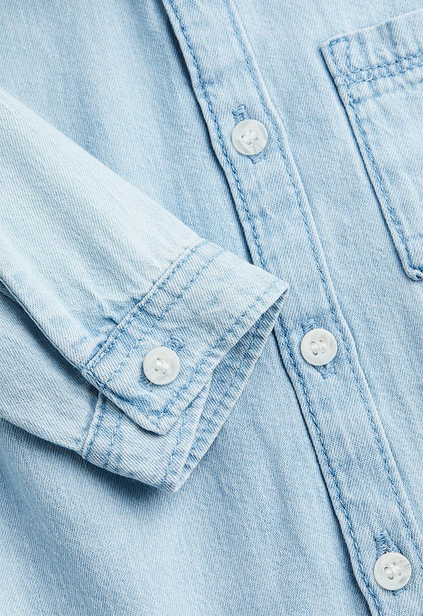 H&M - Denim shirt - light denim blue