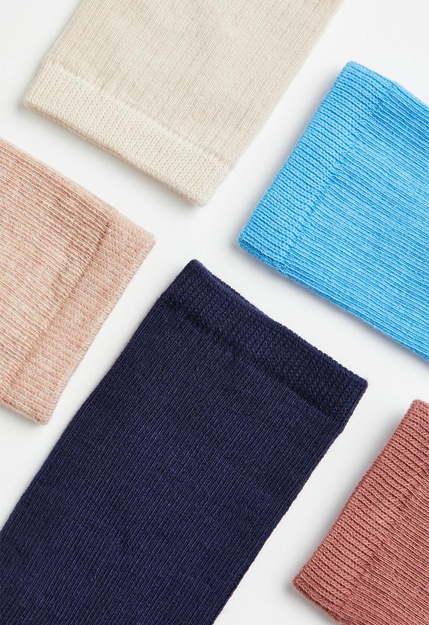 H&M - 7-pack socks - dark blue/blue/white