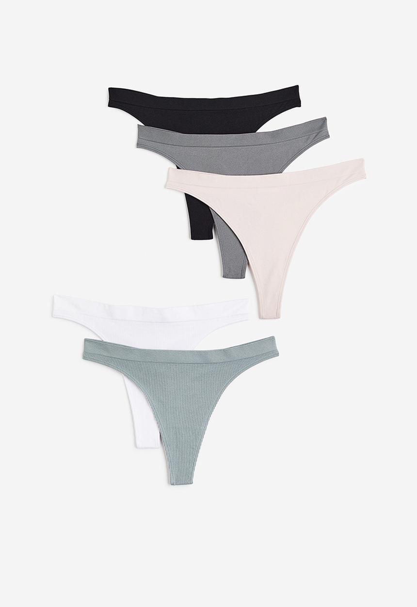 H&M - 5-Pack seamless thong briefs - multi
