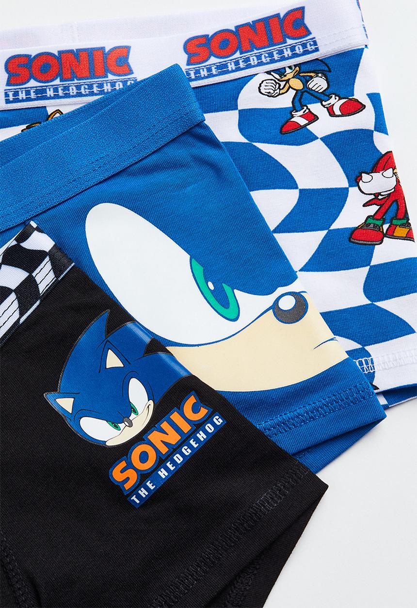 H&M - 3-pack boxer shorts - bright blue/sonic the hedgehog