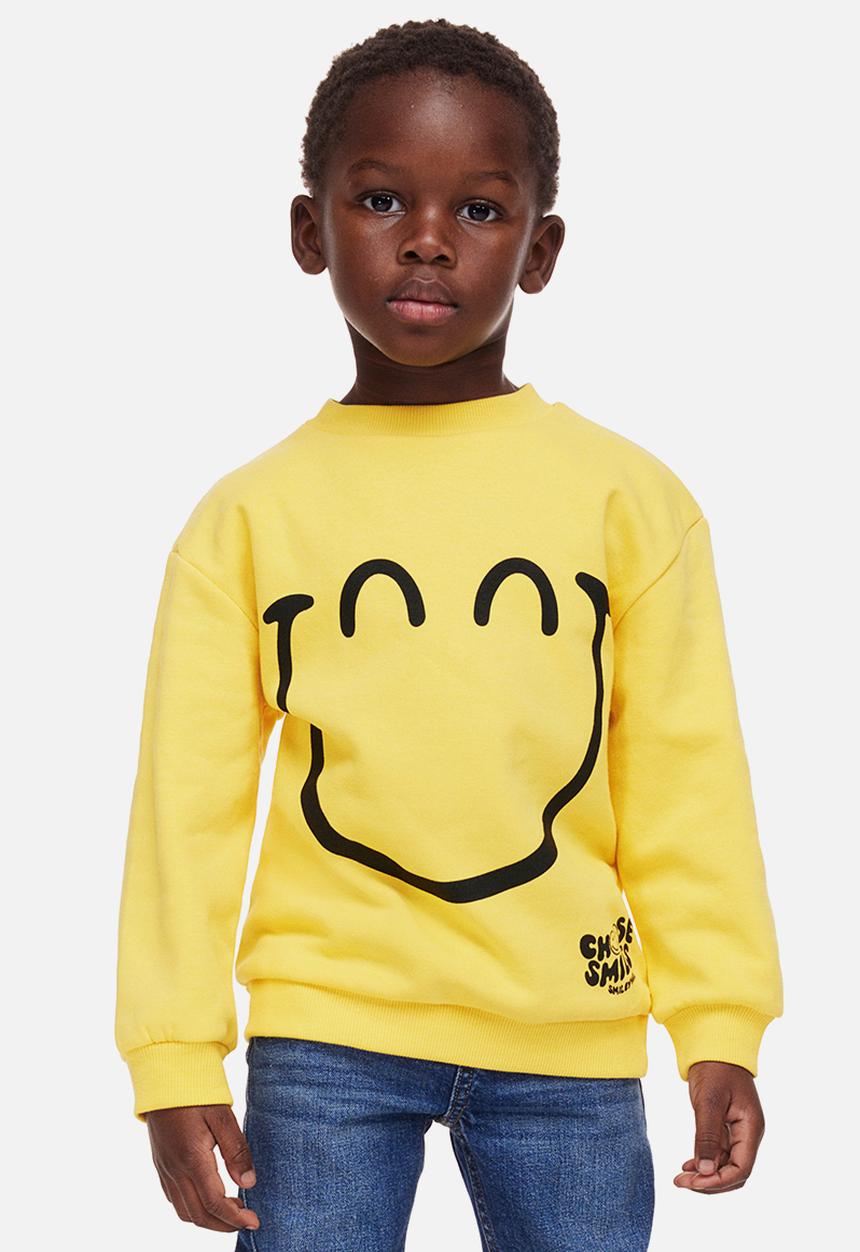 H&M - Printed sweatshirt - yellow smileyworld® 