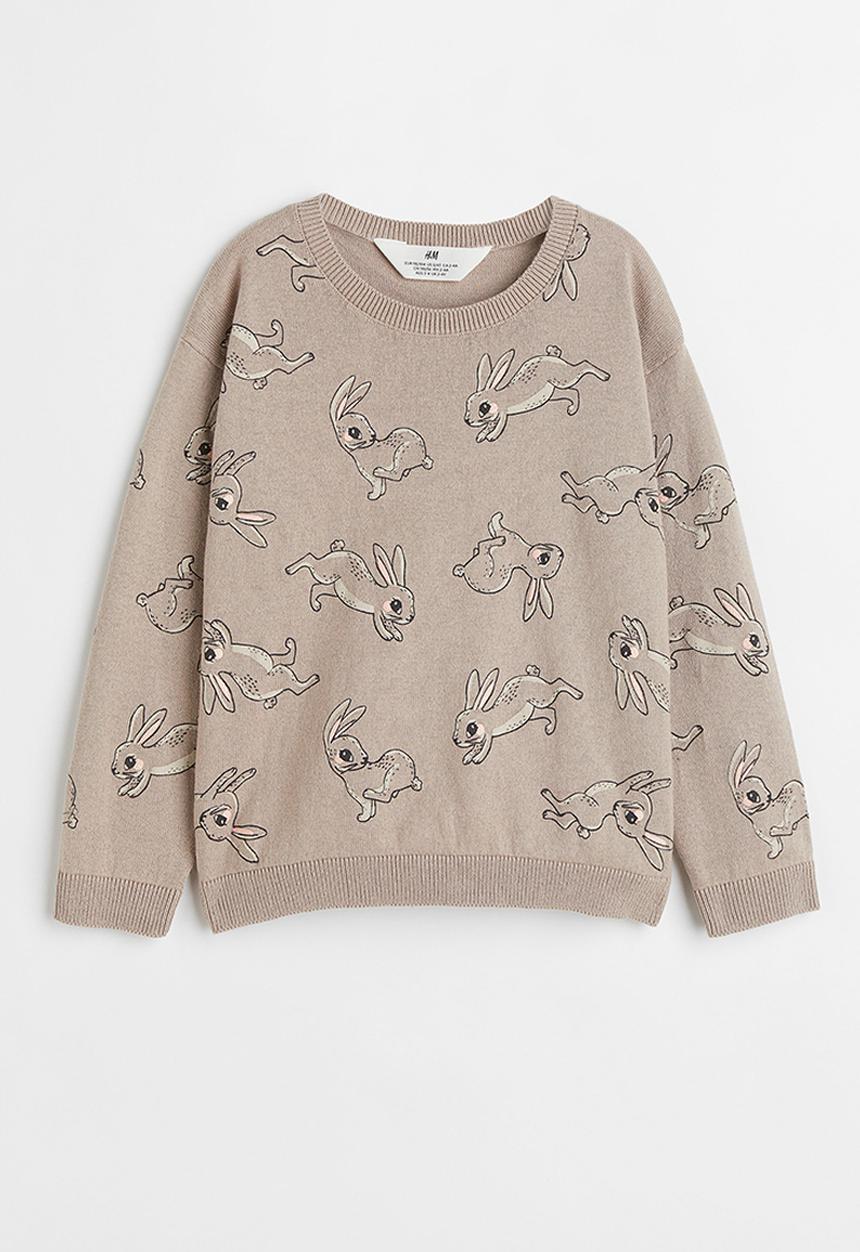 H&M - Fine-knit cotton jumper - beige