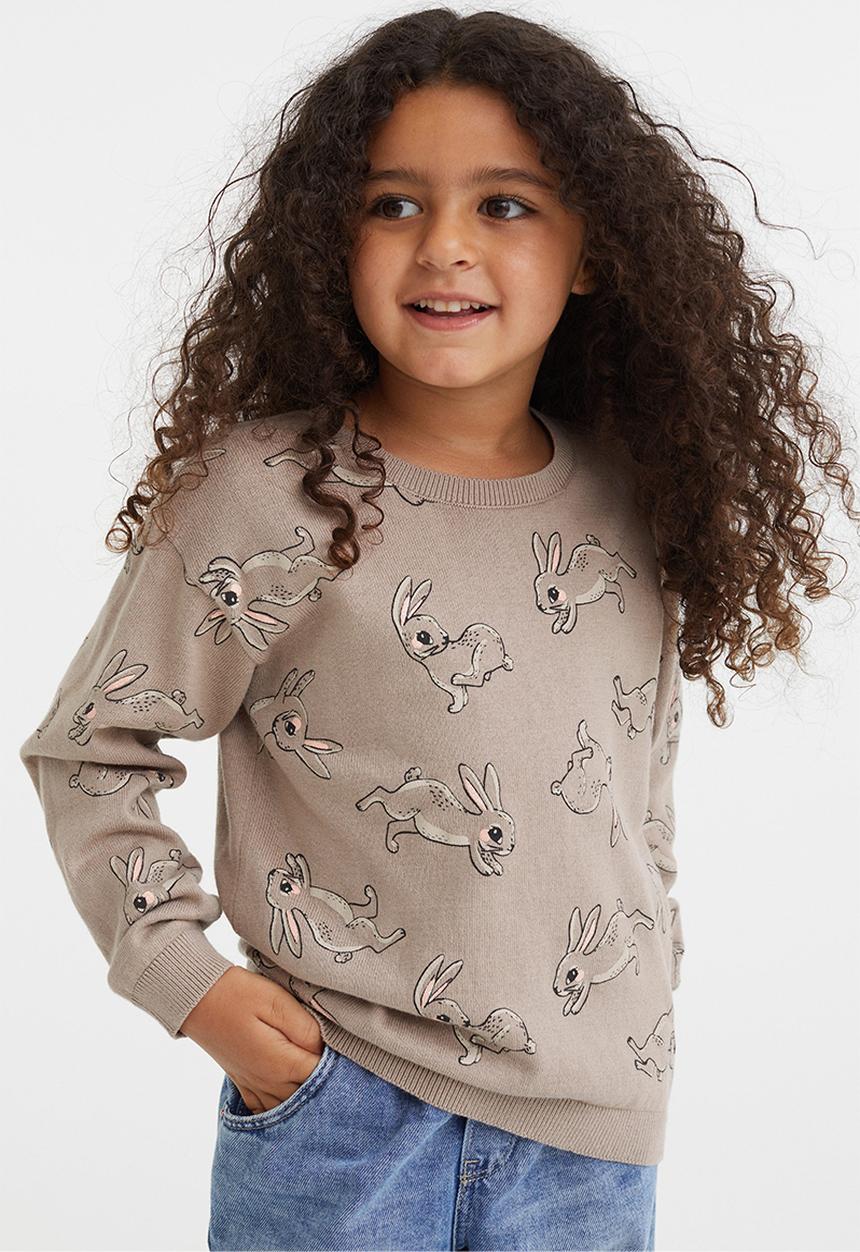 H&M - Fine-knit cotton jumper - beige