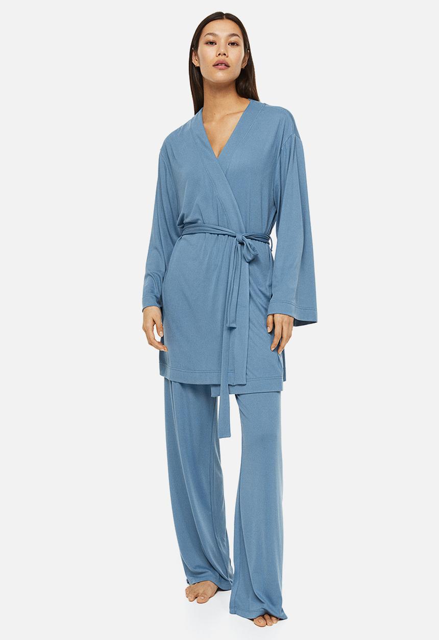 H&M - Jersey dressing gown - blue