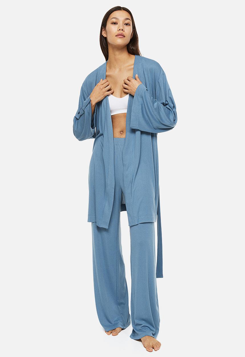 H&M - Jersey dressing gown - blue