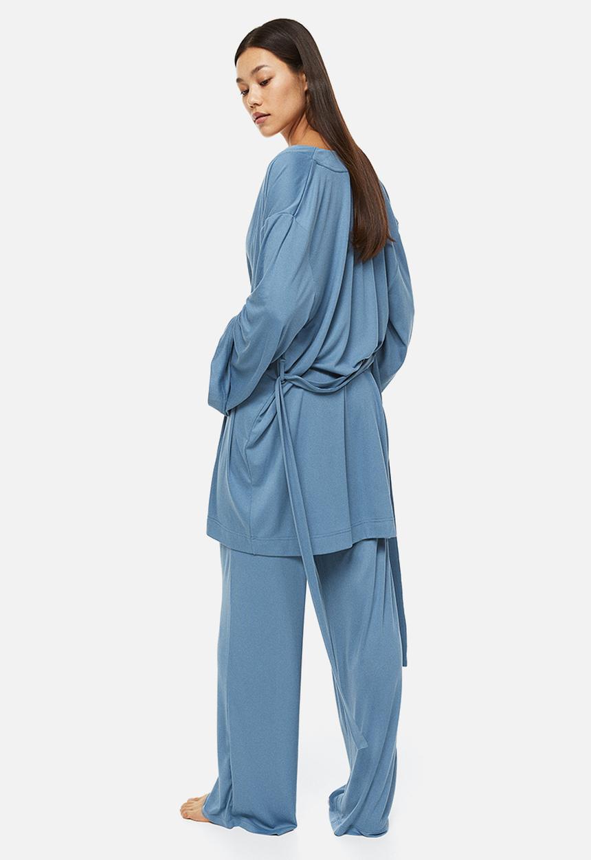 H&M - Jersey dressing gown - blue