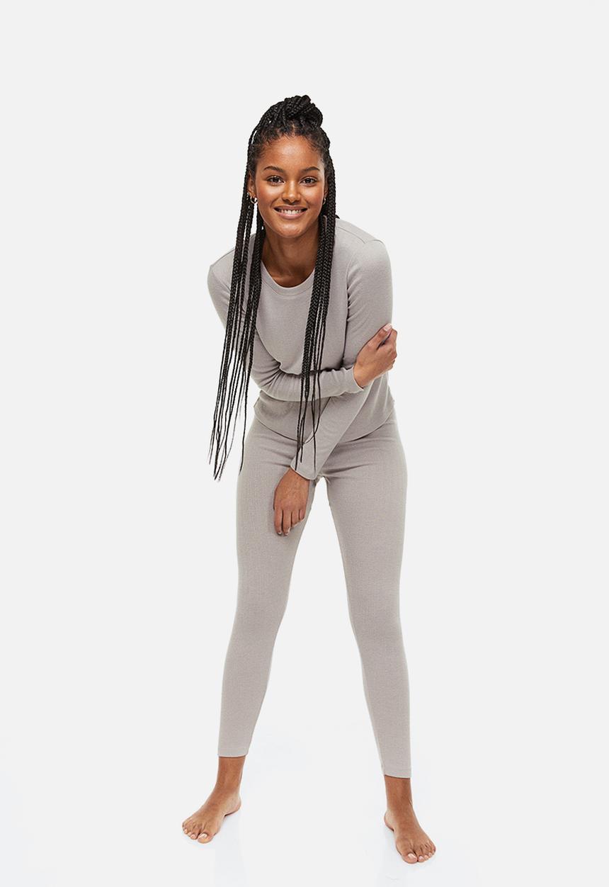 H&M - Pointelle pyjamas - light grey