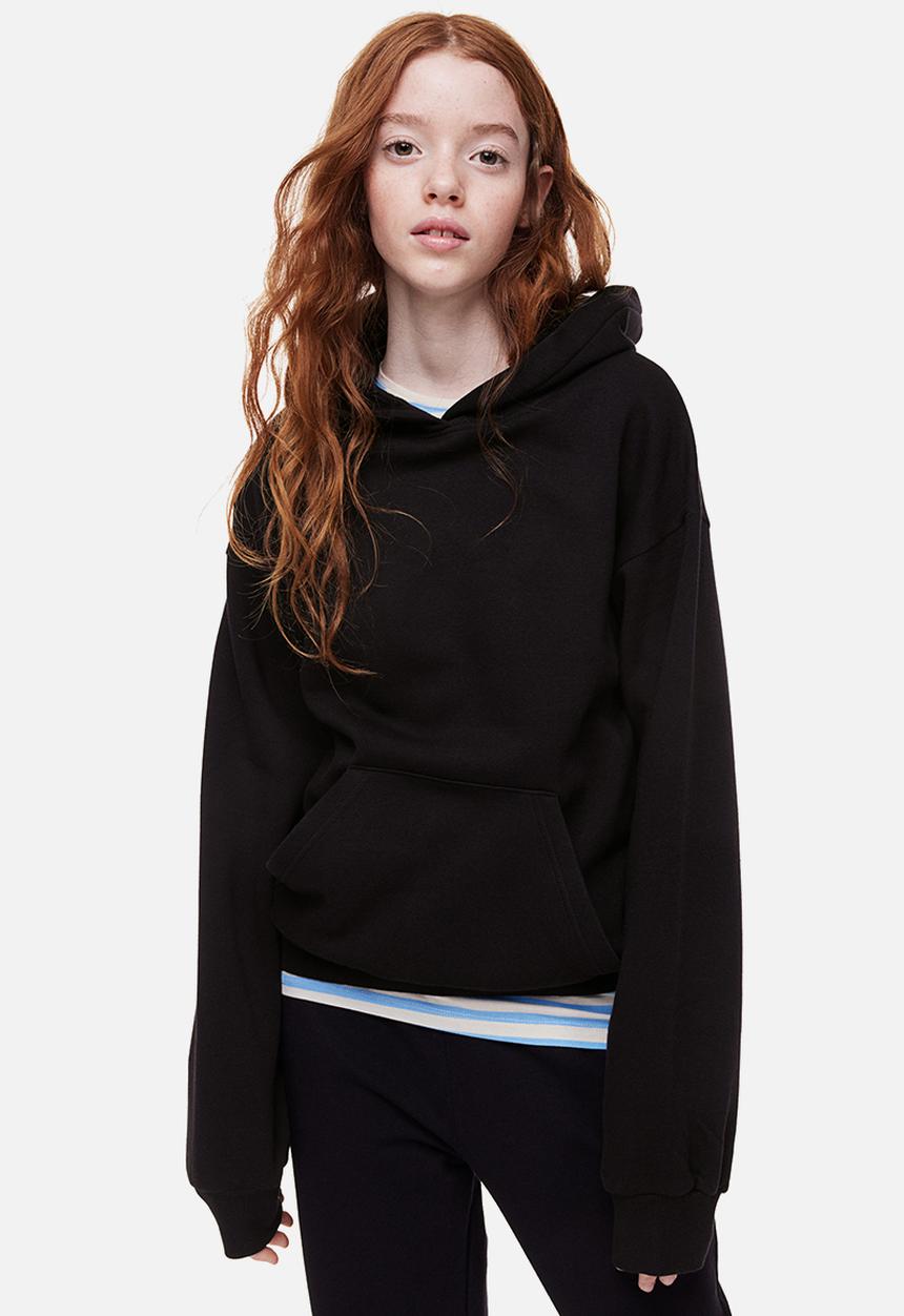 H&M - Oversized hoodie - black