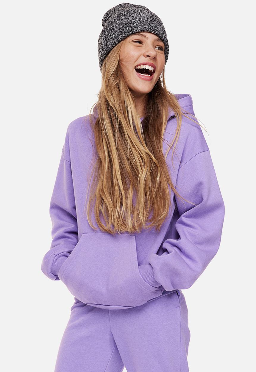 H&M - Oversized hoodie - purple