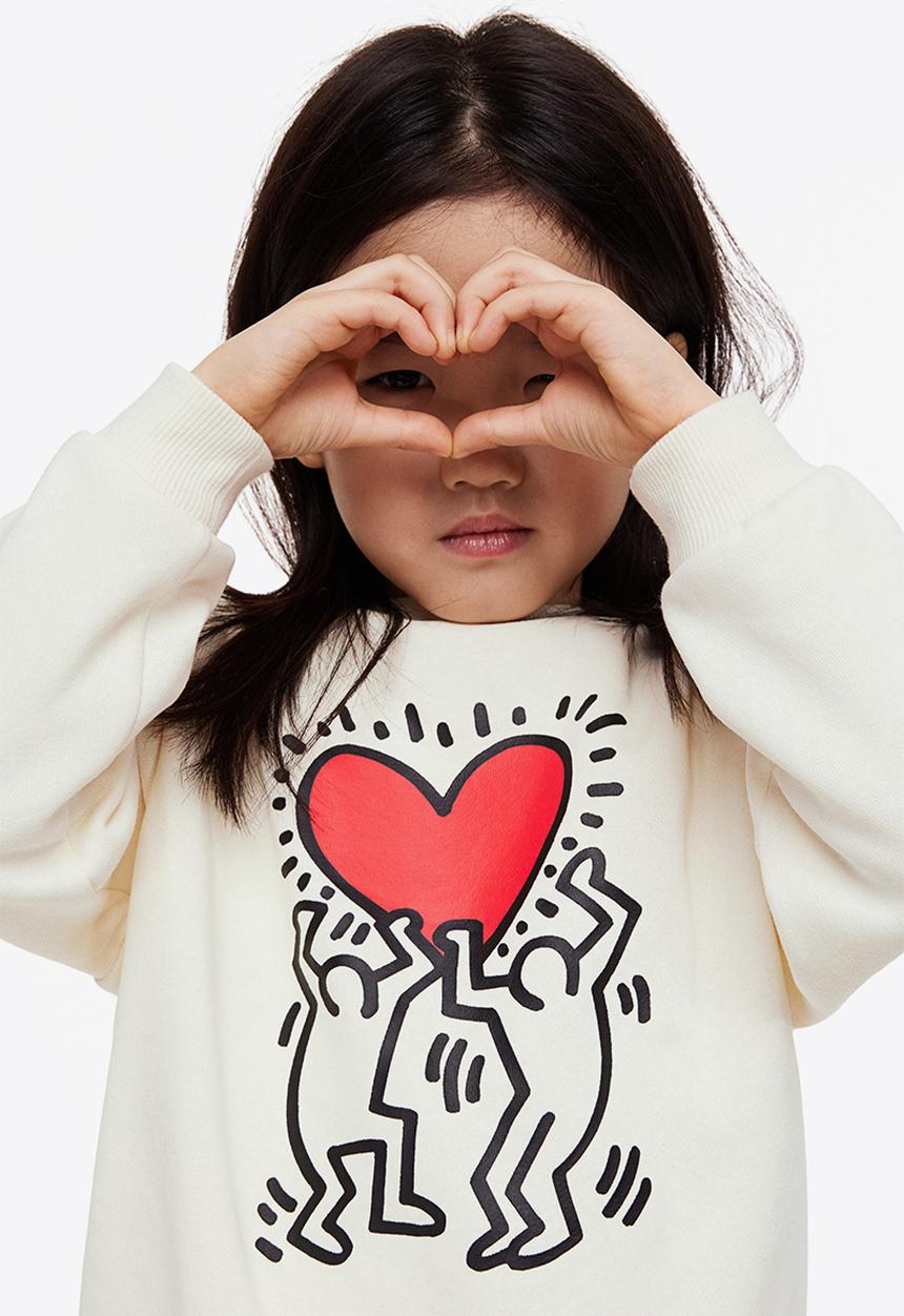 H&M - Keith Haring x H&M: 2 Piece printed set - natural white/keith haring