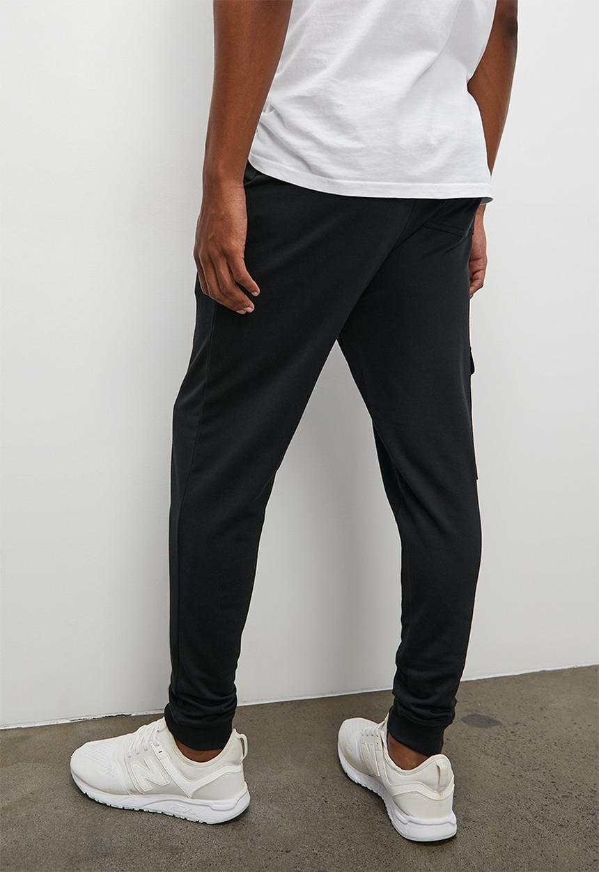 STYLE REPUBLIC - Skinny sr tapered cargo sweatpant - black