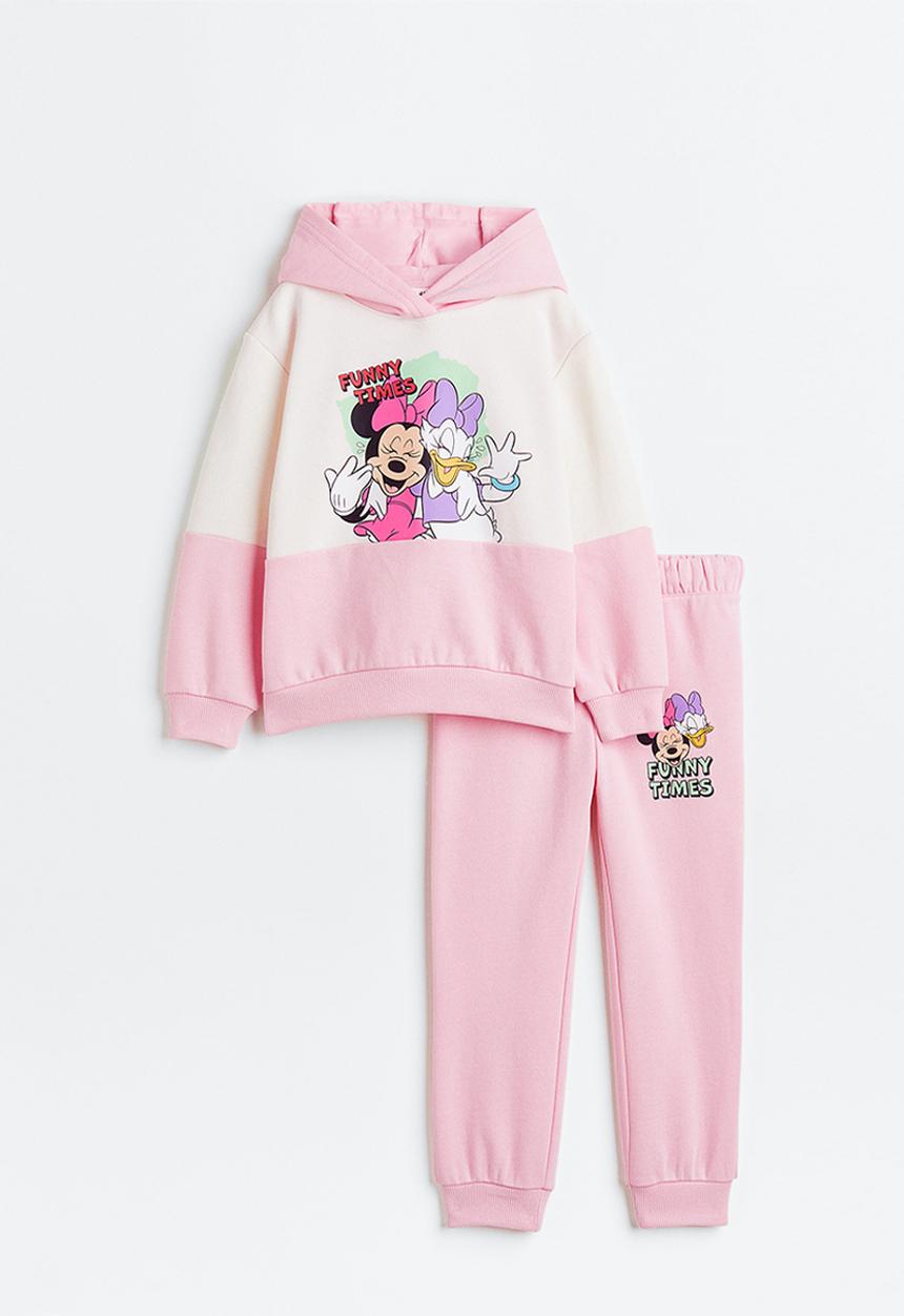 H&M - 2 Piece printed sweatshirt set - pink