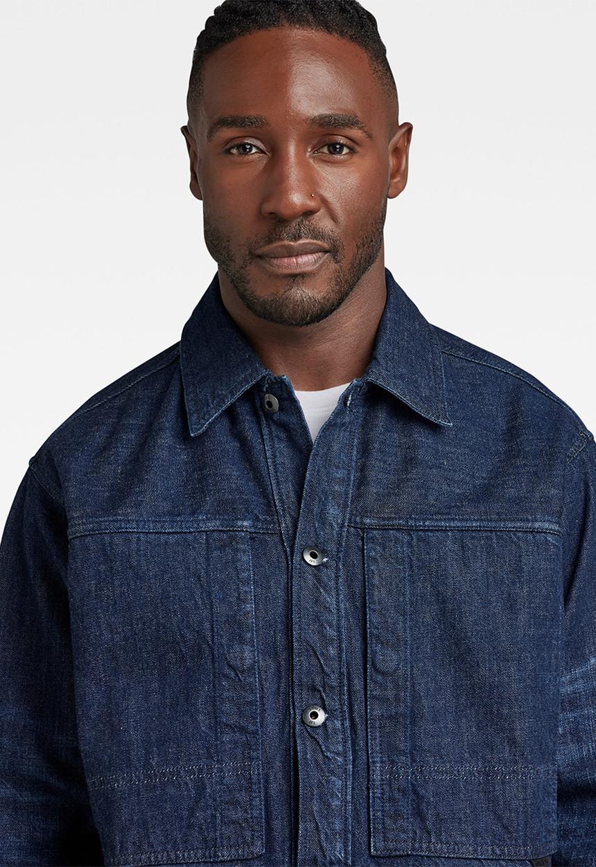 G-STAR - Us navy shanorak jondal denim r - worn in waterfront