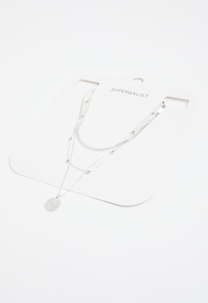 Superbalist - Piper layered necklace - silver