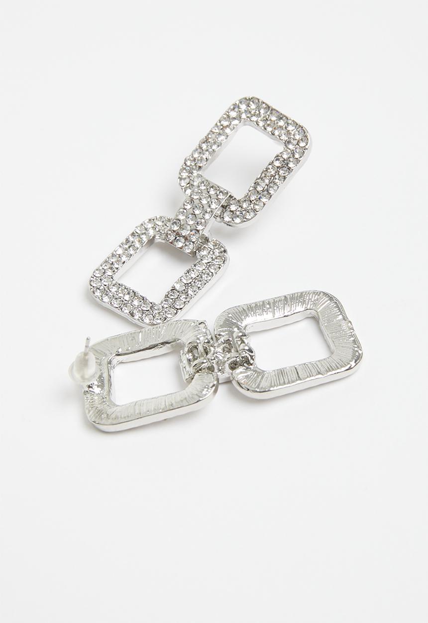 Superbalist - Arden statement earrings - silver