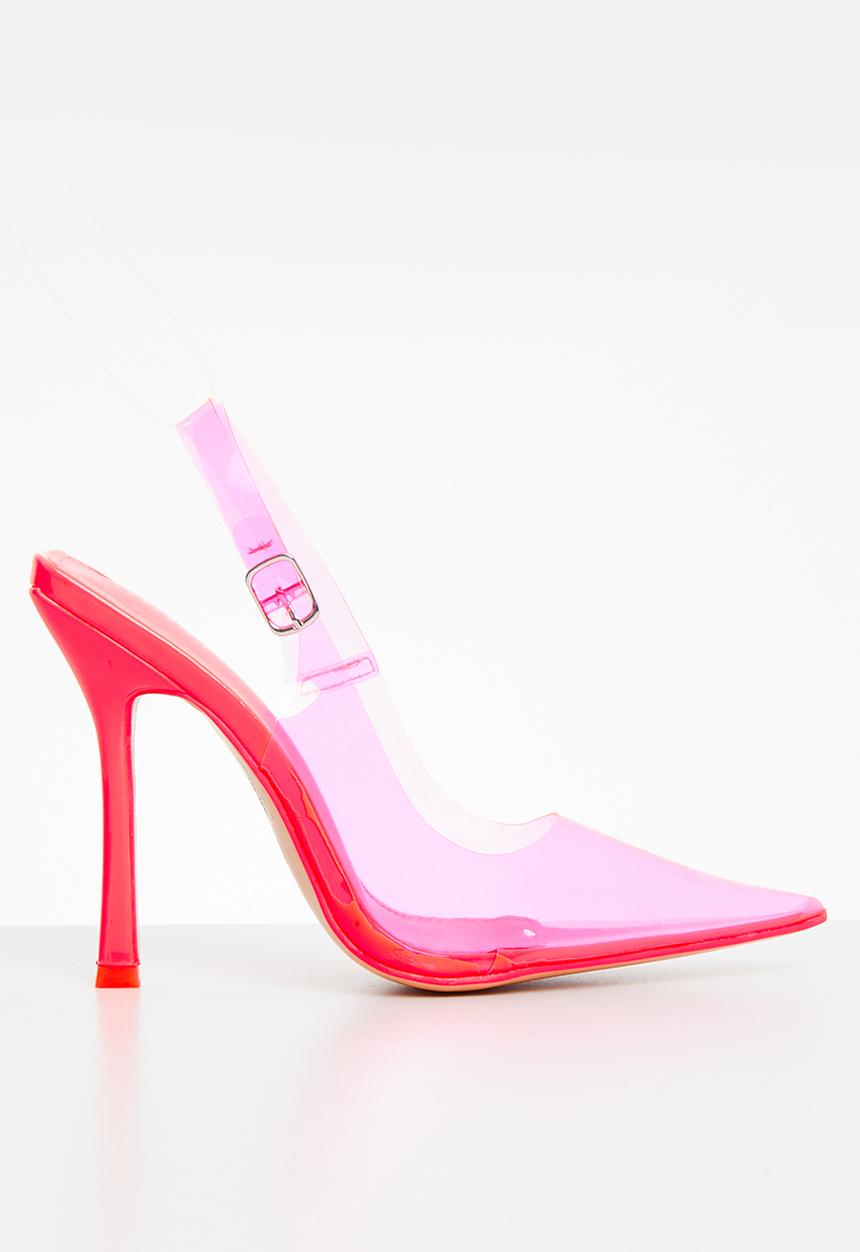 Public Desire - Infinity court heel - neon pink