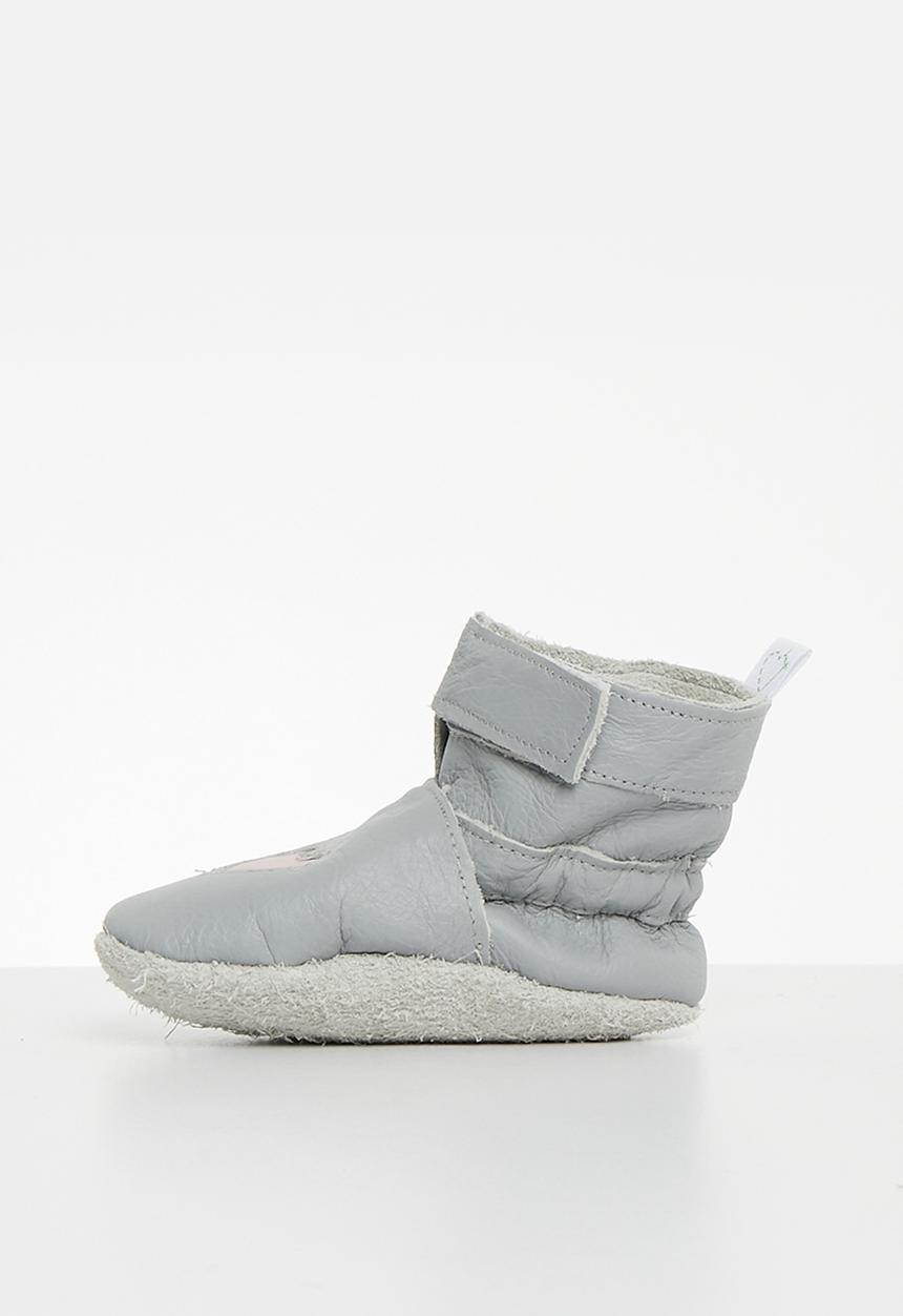 Pitta-Patta Shoes - Boot heart - light grey