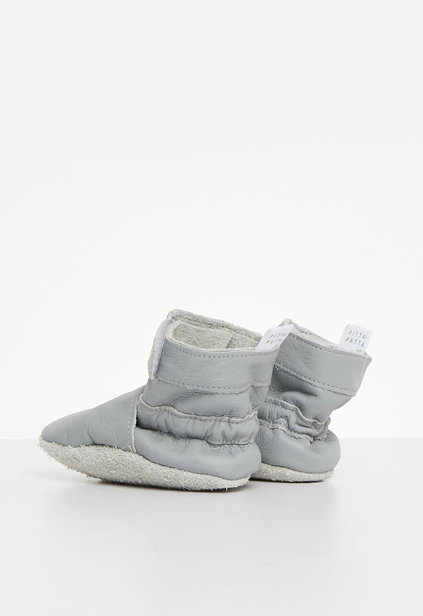 Pitta-Patta Shoes - Boot heart - light grey