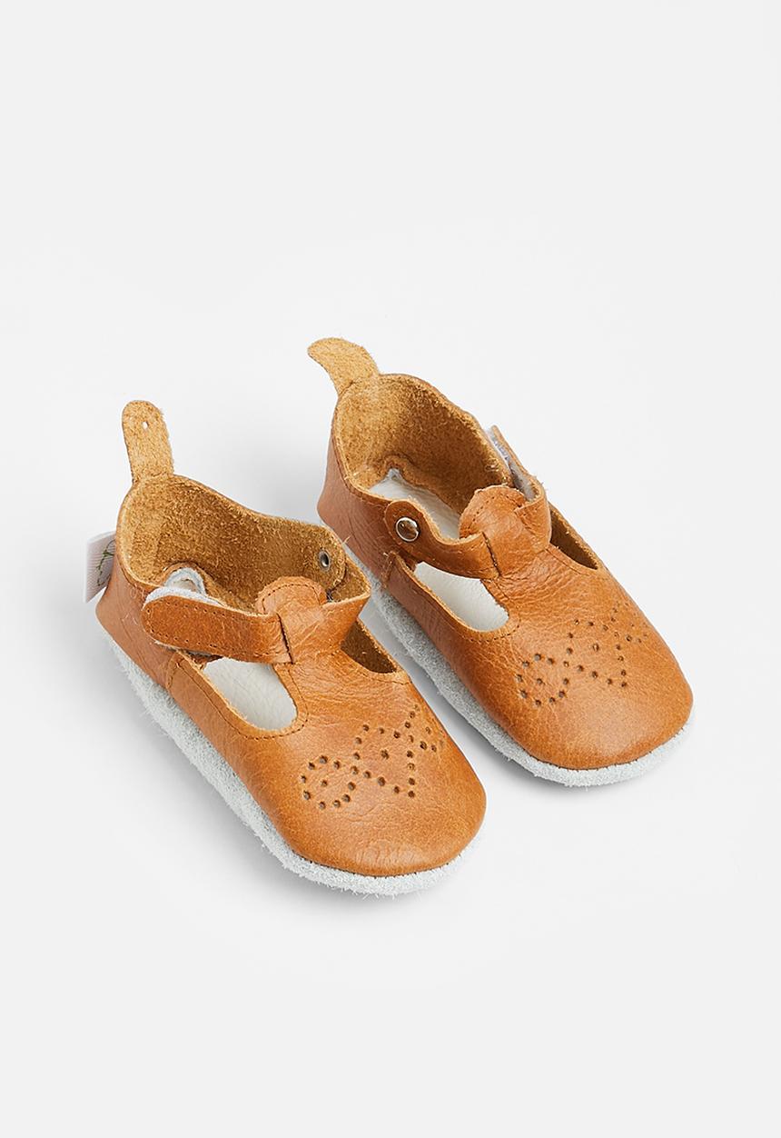 Pitta-Patta Shoes - Baby doll brogue - light vintage